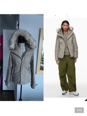 Aritzia Summit Hooded Parka Coat Jacket. Goose Down Filled. Warm! Small ❄️